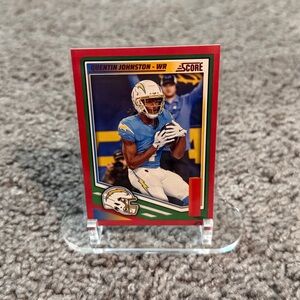 Panini Score 2025 - Quentin Johnston  - Red Parallel 🔥